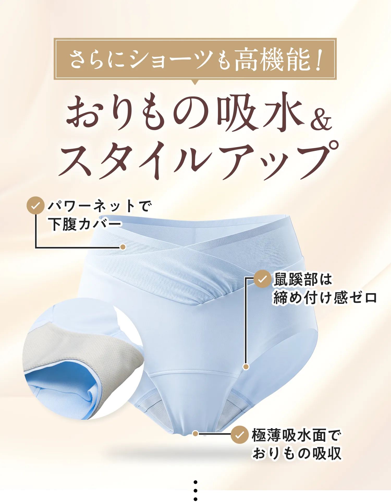 吸水ショーツ機能
